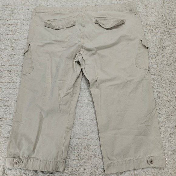 VTG lei Cropped Cargo Pants Juniors 17 Y2K Gorpcore Indie Folk Outdoor Coconut - Picture 8 of 13